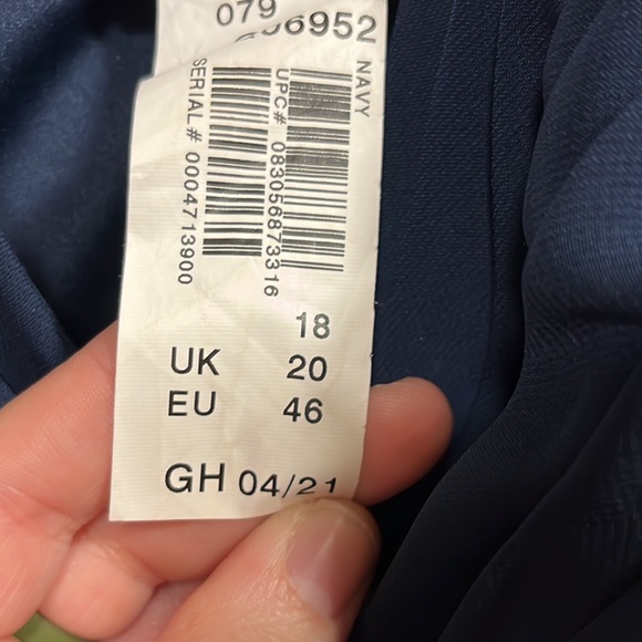 Navy Bridesmaid Dress only worn twice. - Picture 2 of 4